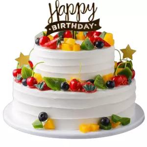 데코장식 케이크 2단 소품 기념일 생일 장식품 모형 촬영용