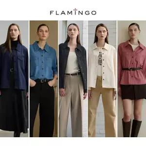 [10%할인+10%적립][후라밍고]  25FW 어텀 코튼 블렌디드 에센셜 데님 셔켓 2종