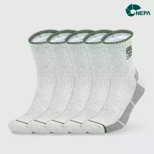 네파 하이브리드 쿠션 미들삭스 라이트그레이 L 5팩 NPCHBMDL-L/GR5