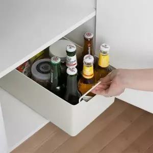 [텐바이텐]히키스 주방 싱크대 펜트리 수납 철제 슬라이딩 레일 서랍형 선반