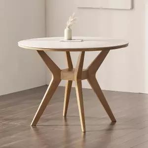 헤이몰리 누아 원형 포세린 통세라믹 식탁 테이블 1000size