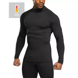 테슬라 남성 베이스레이어 기모 터틀넥 발열 내복 내의