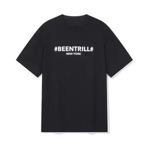 매장정품 빈트릴 BEENTRILL Active 해시태그 레터링 티셔츠(블랙) BA252TS032BK 164794