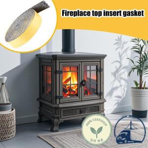 목재 스토브 가스켓 고온 섬유유리 벽난로용 방화 교체용 실링 테이프 배기 오븐 연소용