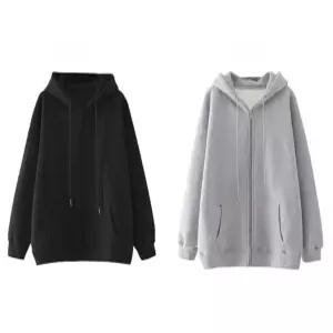 J2K 기모 후드집업 가을 겨울 오버핏 루즈 남여 공용