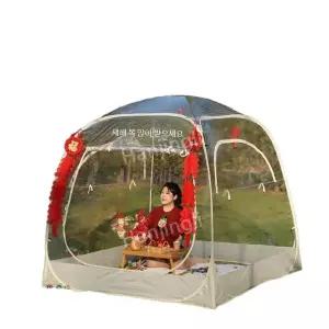 투명텐트 6각 우레탄창 포장마차천막 바람막이 쉘터 원터 방수 간이 테라스 포장마차 이동식