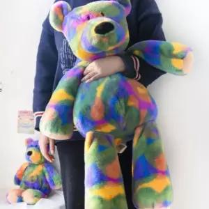 대형 인형 레인보우 소품인형 애착인형 곰돌이 무지개 컬러풀 오색