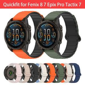20mm 퀵핏 시계줄 가민 페닉스 7 8 E 에픽스 프로 택틱스 디센트 MK2 MK3 G2 G1 실리콘 마그네틱 스트랩