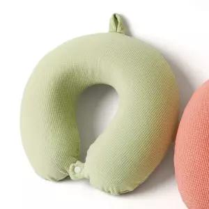 여행용 목베개 푹신한 기내용 수면 메모리 폼 목베개 휴대용 자동차 사무실 받침대 차량용 무늬목 받침