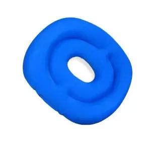 이중 원형 비즈쿠션 실버케어 블랙엔화이트토끼