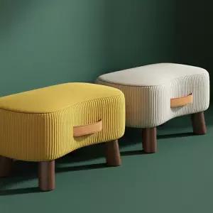 고급스러운 벨벳 스툴 튼튼한 미니 벤 보조 의자 5컬러 인테리어 카페 현관 소파 화장대