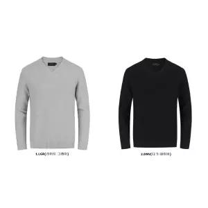 [롯데백화점]리얼지오지아 울 혼방 V넥 풀오버 스웨터 2종 택1 AAE4ER1107