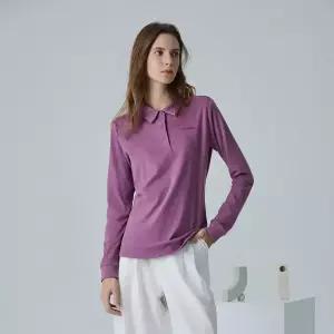 [머렐] 여성 스트레치 기모 긴팔 플리스 카라티셔츠 (D4LS301WPNK-K)