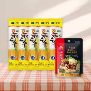 순솔 순솔가원 100 옥수수국수 100g 5봉 X 버섯맛 훠궈소스