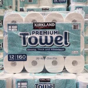 코스트코 커클랜드 키친타올 160매 X 12롤 종이타올 주방 업소용 대용량