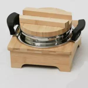 1L 세트 받침대 대나무 미니압력솥 압력밥솥 누룽지 소댕 1인용