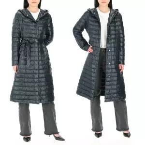 [에르노] 후드로고 PI002021D 12017Z 9200 에르노 구스다운 벨트 후드 롱패딩 트렌치 롱패딩