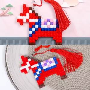 2026 병오년 8mm 디폼블럭 붉은 말 키링 만들기 (20개입) 배송비X