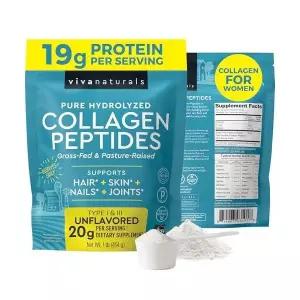 하이드롤라이즈드 콜라겐 펩타이드 파우더 목초를 먹고 자란 목초 사육 콜라겐 1파운드