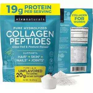 하이드롤라이즈드 콜라겐 펩타이드 파우더 풀을 먹고 목초에서 자란 콜라겐 1 파운드 f