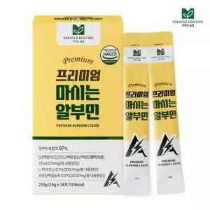 [본사공식] 미라클루틴 프리미엄 마시는 알부민 (15gx14포) / 단백질 비타민 미네랄