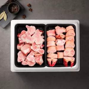 [안동한우][냉동] 한우곰거리선물세트 2호 4kg [우족 2kg, 등뼈 2kg / 1++(9)등급]