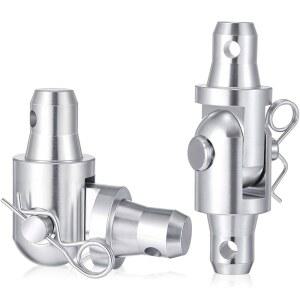 [미국배송] 야오콤 2팩 알루미늄 플렉시블 힌지 조인트 수트 플랫 클립 핀 트라이 박스 트러스 290MM 조명 DJ 스테이지 액세서리 포함