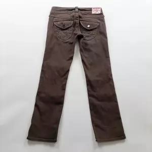 트루릴리전 청바지 브라운 빈티지 데님팬츠 사이즈27