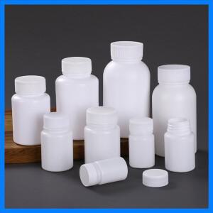 50/100Pcs 뚜껑이있는 빈 의료 플라스틱 병 휴대용 알약 정제 캡슐 컨테이너 식품 등급 병 20ML30ML40ML50M