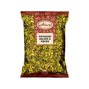아이바 캘리포니아 피스타치오 하프 앤 피스, 피스타 생 무염 (1 LB) u2013 벌크 스플릿 커널, 베이킹, 요리, 두바이 쿠나파 초콜릿을 위한 너트 토핑