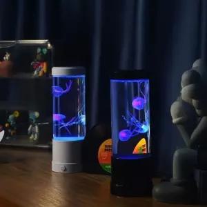 라바 램프 해파리 레드 조명 라바램프 침실 수면등