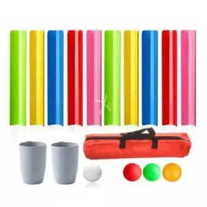 공 나르기 파이프 슬롯 체육대회 야외 그루브 연결 옮기기