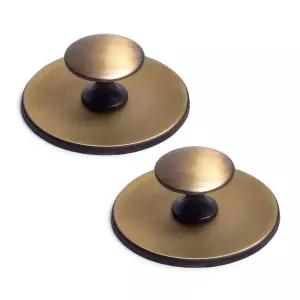 인테리어 세상 삿갓(소) 원판 1구 가구손잡이 갈착 2개