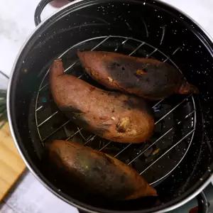 고구마 직화 냄비 법랑 군밤 옥수수 구이 26cm