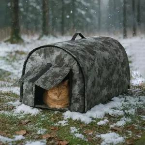 길고양이 겨울 집 동굴 고양이 길냥이 급식소 실외 야외 텐트 텐트 숨숨집 급식소 겨울집 실외 길 야외