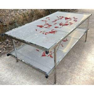 고추 건조대 찻잎 건조 9m 소쿠리 신형 한 해조류 농산물 화이트 2 1m 말리기