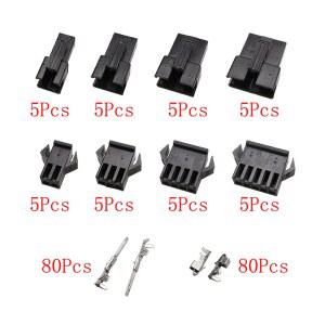 블랙 JST 피치 플러그 4P 박스 SM 와이어 커넥터 헤더 3P 54MM 하우징 어댑터 2P 200 암수 터미널