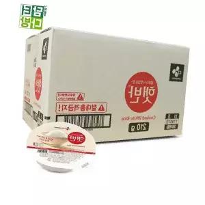 즉석밥 전자레인지 가정용 백미 개별포장 간편식 도시락 직장인 혼밥 일인분 컵반