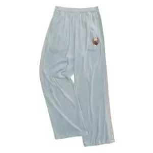 SCULPTOR Velour Track Pants Baby Blue