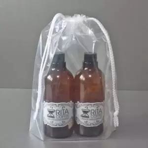 투명 양줄 더스트백 비닐복주머니 (100매)40x50+5cm 양줄조리개 비닐조리개 비닐더스트백