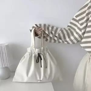 캔버스 끈 스트링 에코백 토트백 복조리가방 손가방