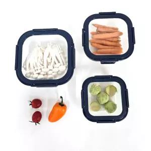 대코 오븐락-정사각1p 시리즈 유리반찬통 밀폐용기 유리반찬통