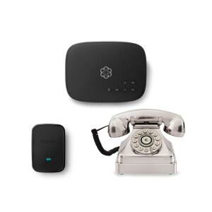 [미국배송] 우마 텔로 에어 2 레트로 크롬 주전자 홈 폰 번들 무료 서비스 전국 무제한 통화 모바일 앱으로 이동 중 이용 가능