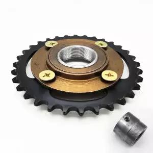 전기 자전거 전동 420 32T 스프로킷 톱니 초경질 45 수동 삼륜차 한 강판 95mm 플라이휠 어댑터