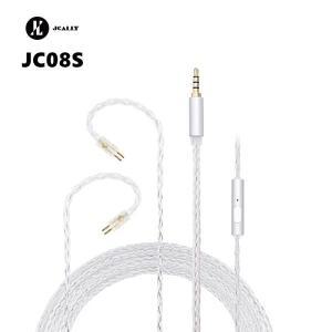 JCALLY 마이크 이어폰 리뉴얼 케이블 포함 KZ EDX PRO 캐스터 CCA TRN용 JC08S 8 공유 2핀 0.78mm QDC C 핀