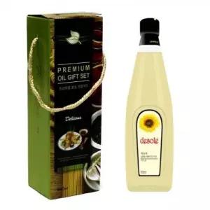 데솔레 해바라기씨유 500x1 케이스포함 해바라기씨유 오일세트 식용유선물세트 설날선물세트 추석선물