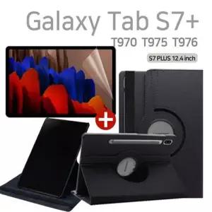 갤럭시탭S7플러스 회전 거치케이스 보호필름 1매 세트 W76BCA5