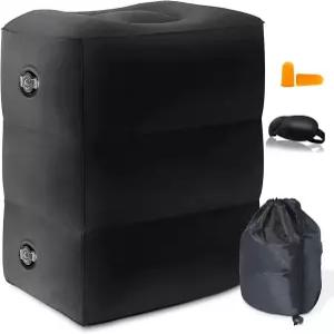 여행용 풍선 발 받침대 베개 /성인 비행기 침대 조절 높이 쿠션 가 여행 중 잠을 잘 수 있도록 자동차