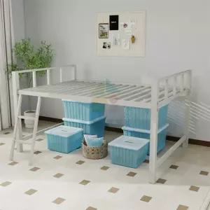 낮은 좌식벙커침대 2층 학생 레트로 프레임 이층침대