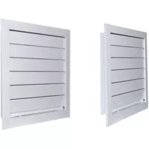 알루미늄 환기 블라인드 400x400 실외기루버창 화이트